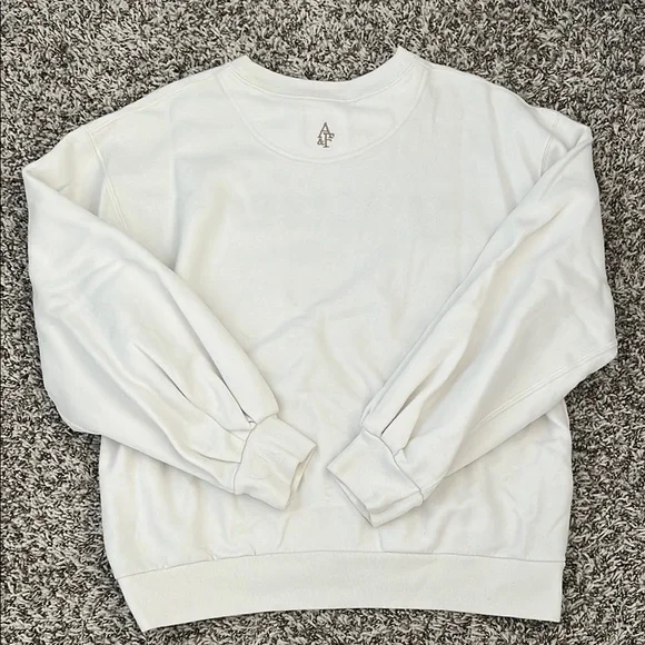 Abercrombie White Sweatshirt - Picture 2 of 4